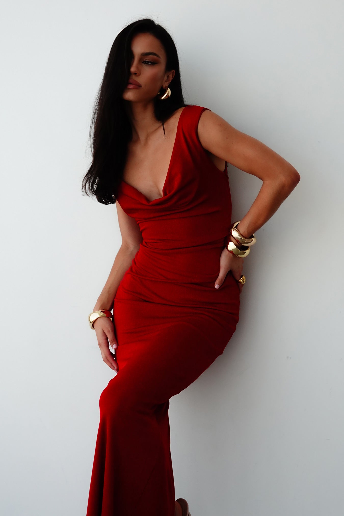 Crush Drape Maxi