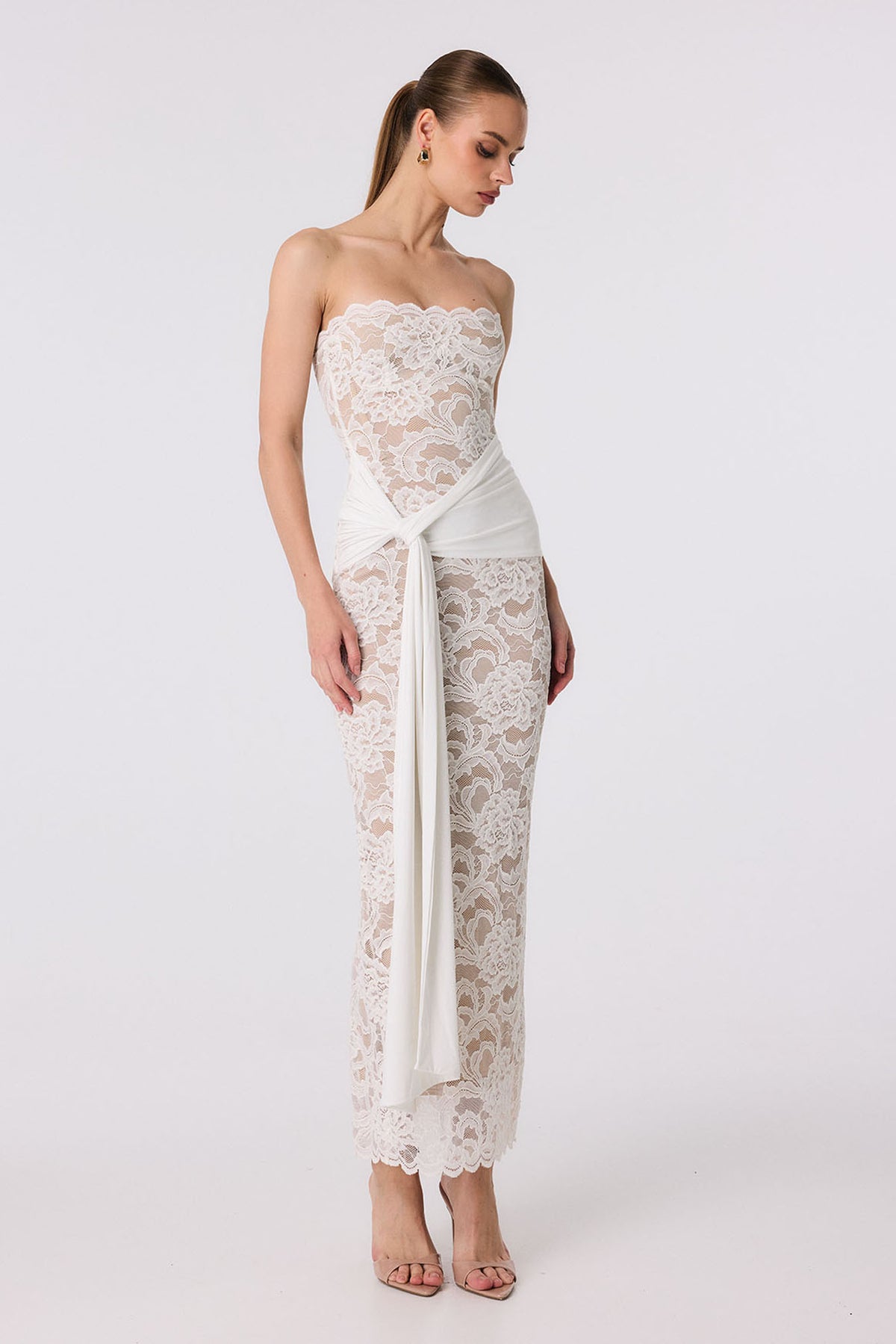 Ever After Strapless Midi
