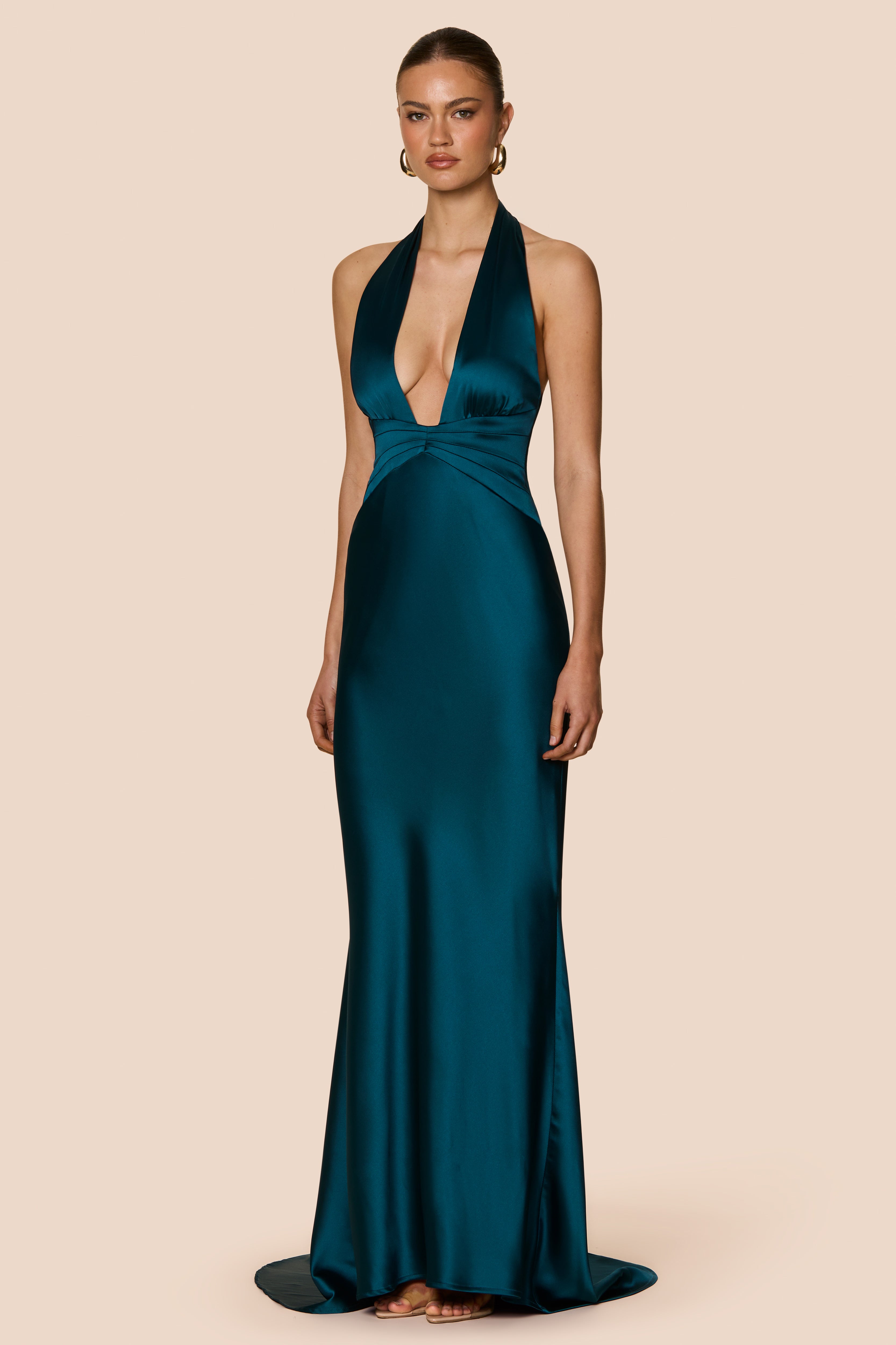 Scarlet Plunge Gown