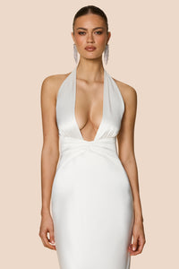 Scarlet Plunge Gown