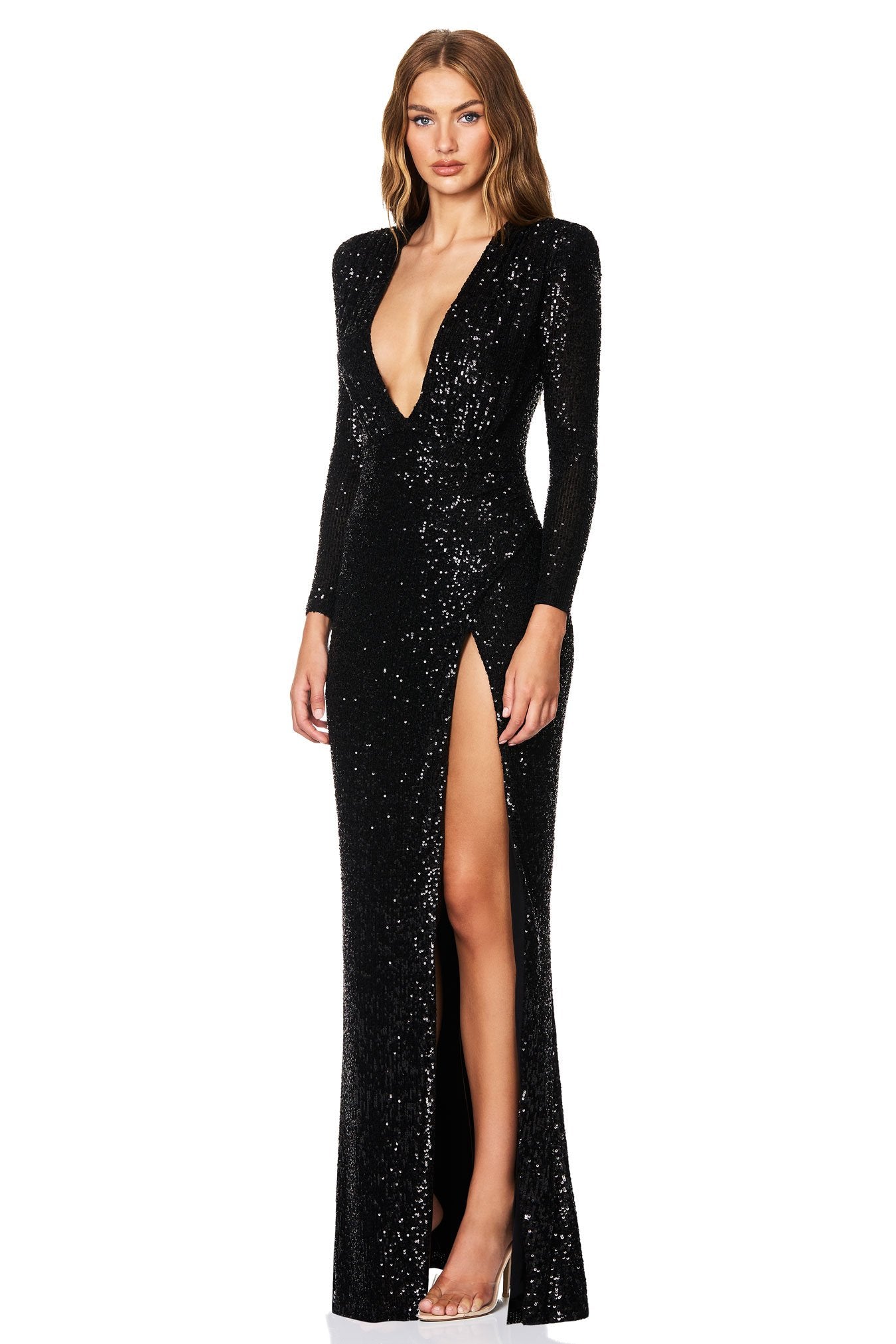 Sensation Plunge LS Gown - Nookie