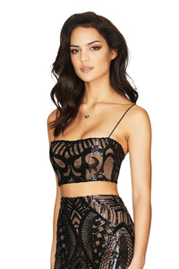 MON CHERIE SEQUIN CROP - Nookie