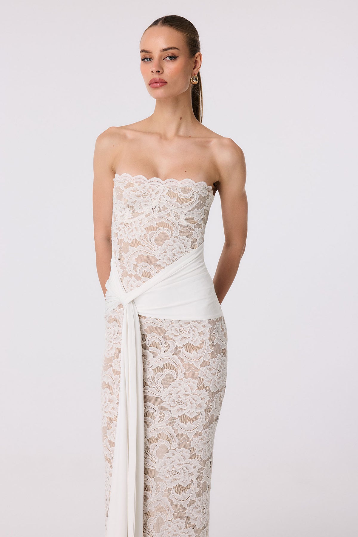 Ever After Strapless Midi