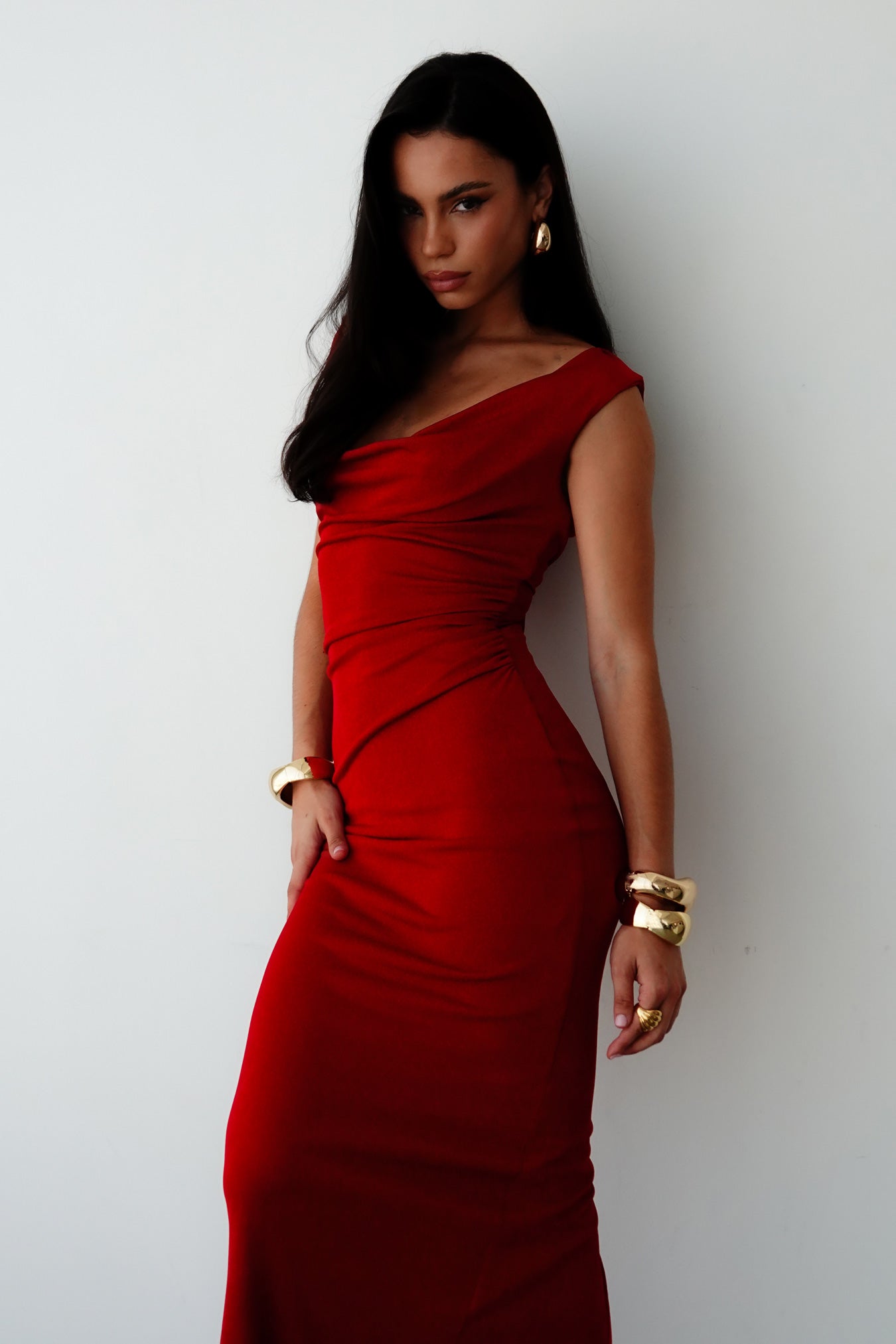 Crush Drape Maxi