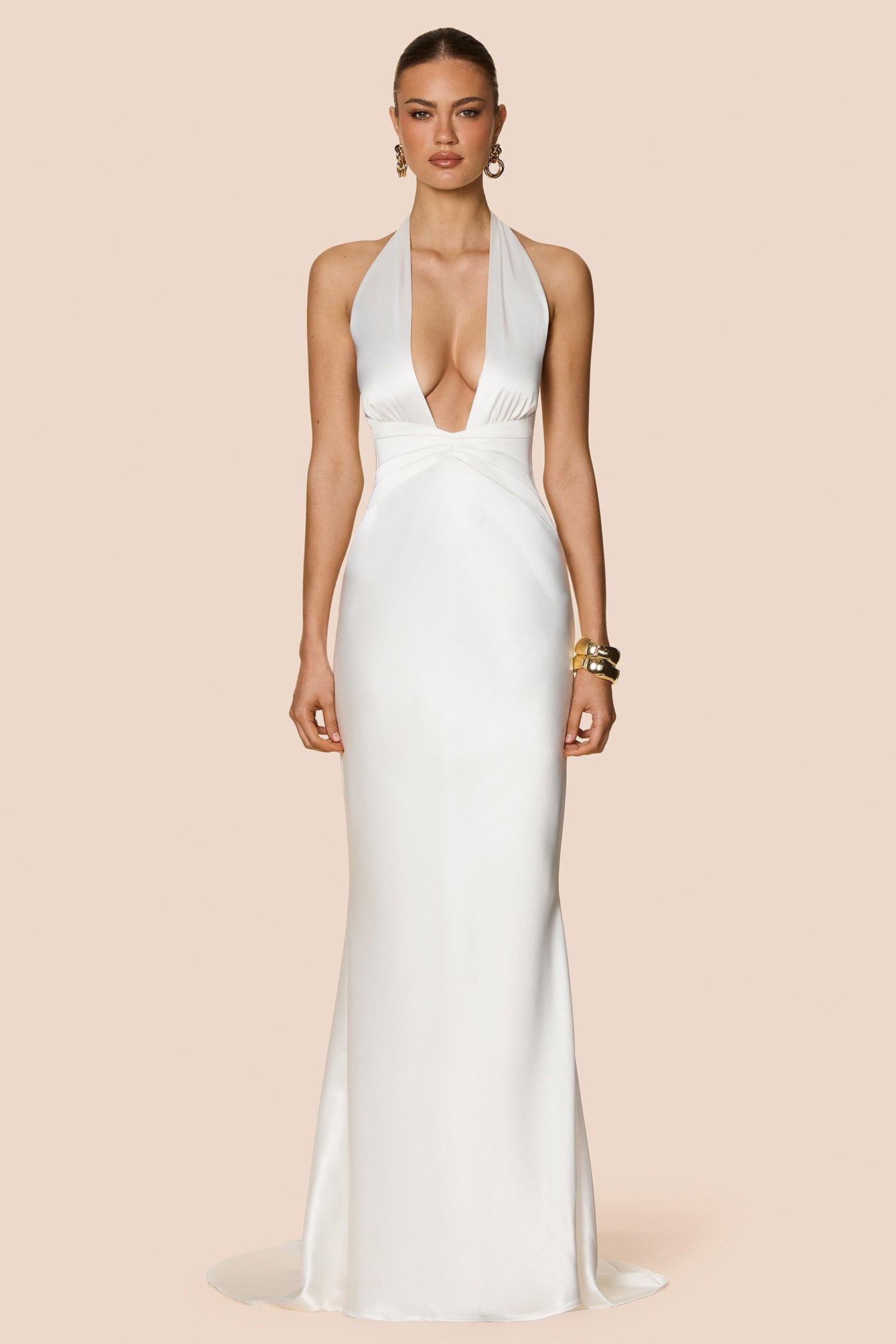 Scarlet Plunge Gown